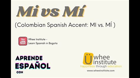 difference between mi and mi with accent
